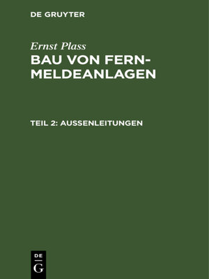 cover image of Außenleitungen